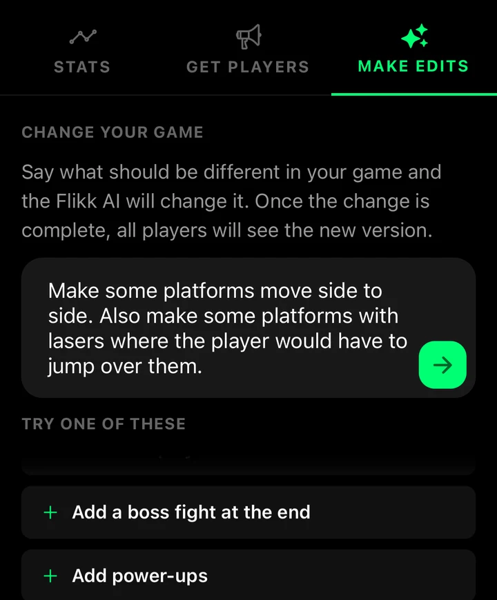 Make Edits on Lava Leap with the request: make some platforms move side to side and add lasers to jump over